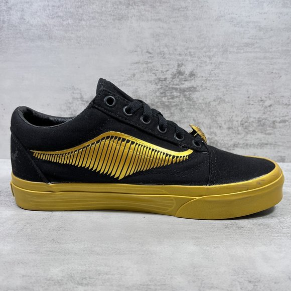 Vans Harry Potter Old Skool Golden Snitch Sneakers - Women's Size 7 / Men's 5.5 - Picture 2 of 10